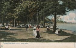 North Shore Park Scene, Chautauqua, NY New York Postcard Postcard Postcard