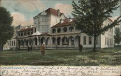 College Hall at Chautauqua Institution, New York Universities Postcard Postcard Postcard