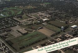 Aerial View North Dakota School of Science Postcard