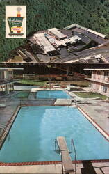 Holiday Inn East Asheville, NC: Pools, Playground, and Motel Postcard