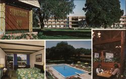 Stagecoach Inn, Kissimmee, Florida: Pool, Dining, and Room Views Advertising Postcard Postcard Postcard