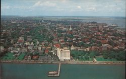 Aerial View of Charleston, South Carolina Postcard