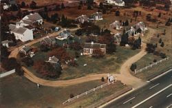 Wentworth Acres Motor Court Aerial View, Eastham MA Massachusetts Postcard Postcard Postcard