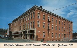 DeSoto House Hotel, 230 South Main Street, Galena, Illinois Joe E. Clark Postcard Postcard Postcard