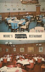 Moore's Fiesta Restaurant, Nashville, Indiana Postcard