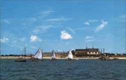 Hyannis Yacht Club, Cape Cod, MA - Sailboats on the Water Massachusetts Fred Keenan Postcard Postcard Postcard