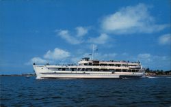 Siasconset Ferry, Hyannis to Nantucket, Passengers Enjoying Trip Cruise Ships Mike Roberts Postcard Postcard Postcard