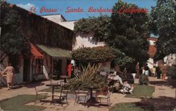 El Paseo Shopping Center, Santa Barbara, CA California Postcard Postcard Postcard