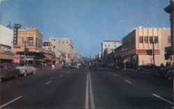 Ventura, California: Central Business District Postcard