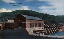 Wilder Hydroelectric Station and Dam, Wilder, VT Postcard