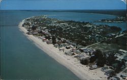 Aerial View of Fort Myers Beach, Florida Postcard Postcard Postcard