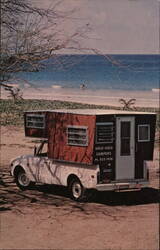 Holo-Holo Camper on a Hawaiian Beach Postcard