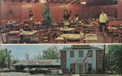 Embers Restaurant, Georgetown, South Carolina - Interior and Exterior Views Postcard