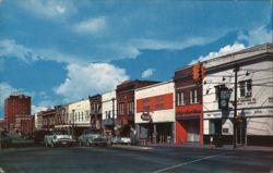 Main Street View Looking North, Anderson SC South Carolina Lewis D. Moorhead Postcard Postcard Postcard