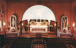 Chapel Interior, St. Mary's Academy-Bayview, Riverside Postcard