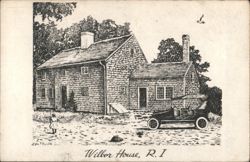 Willor House, South Kingstown, RI - Pen & Ink Sketch Postcard