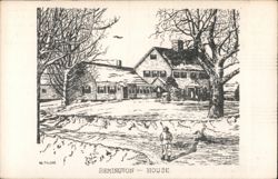 Remington House, Oakland, RI - Winter Scene Postcard