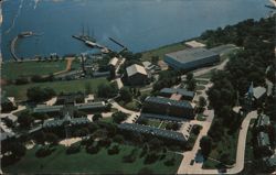 U.S. Coast Guard Academy Aerial View, New London, CT Postcard