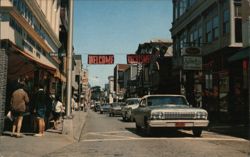 Welcome to Thames Street, Newport, RI - Downtown Street Scene Rhode Island Kowal Postcard Postcard Postcard