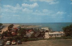 Watch Hill Beach and Harbor Scenic View, Rhode Island Postcard Postcard Postcard