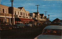 Main Street Watch Hill RI at Dusk Rhode Island Postcard Postcard Postcard