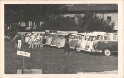 VW Bus Meet in Brookline, MA Massachusetts Postcard Postcard Postcard