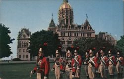 First Company Governor's Foot Guard at the Connecticut State Capitol Postcard