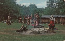 Native American Wedding Ceremony at Hassanamisco Indian Reservation Grafton, MA Postcard Postcard Postcard