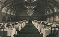 Wentworth Hotel Dining Room, Pasadena, CA California Postcard Postcard Postcard