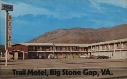 Trail Motel, Big Stone Gap, VA Postcard