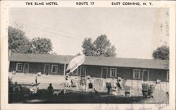 The Elms Motel on Route 17, East Corning, NY New York Postcard Postcard Postcard