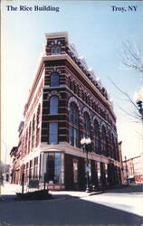 The Rice Building, Troy, NY Postcard