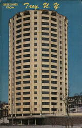 John F. Kennedy Towers Troy, NY Postcard Postcard Postcard