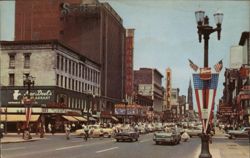 View Of Main Street In Downtown Buffalo Postcard