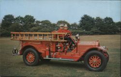 1915 American LaFrance Pumper Firetruck, East Hampton NY New York Postcard Postcard Postcard