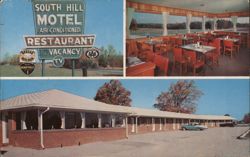 South Hill Motel & Restaurant, US 1, South Hill, VA Virginia Postcard Postcard Postcard