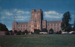 Burrus Hall, Virginia Tech, Blacksburg VA Postcard