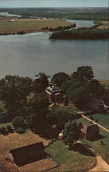 Aerial View of Shirley Plantation, Charles City, VA Virginia Taylor Lewis Postcard Postcard Postcard