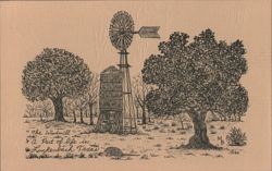 The Windmill: A Part of Life in Luckenbach, Texas M B Postcard Postcard Postcard