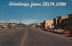 Greetings from Delta, Utah - Main Street View George McLean Postcard Postcard Postcard