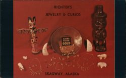 Richter's Jewelry & Curios, Skagway, Alaska Gold Nuggets Postcard Postcard Postcard