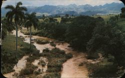 Cauto River, Oriente, Cuba - Turbulent River Landscape Postcard