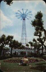 Coney Island Parachute Jump, Steeplechase Park New York Postcard Postcard Postcard