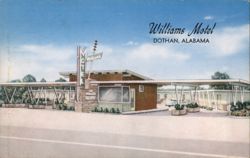 Williams Motel, Dothan, AL - Panel Ray Heat, Air-Conditioned Postcard