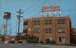 Gerber Baby Foods Factory, Fremont MI - Visitors Welcome Michigan Advertising Postcard Postcard Postcard