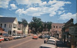 Main Street, Wolfeboro, NH - Chrome Era Postcard New Hampshire Postcard Postcard