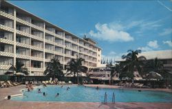 Nassau Beach Hotel Poolside Paradise Bahamas Caribbean Islands Ronald Lightbourn Postcard Postcard Postcard