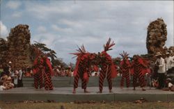 Diablos Sucios Folkloric Dancers in Panama Dancing Postcard Postcard Postcard