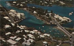 Flatts Inlet Aerial View, Bermuda Postcard