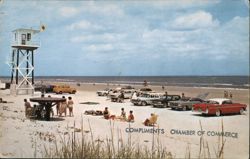 New Smyrna Beach, Florida: "World's Safest Bathing Beach" Postcard